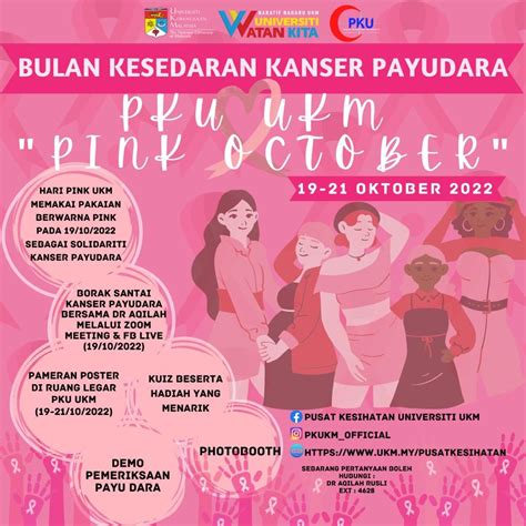 Bulan Oktober Adalah Bulan Kesedaran Kanser Payudara Pusat Kesihatan