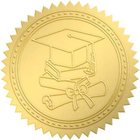 Amazon Craspire Embossed Graduation Cap Diploma Gold Certificate