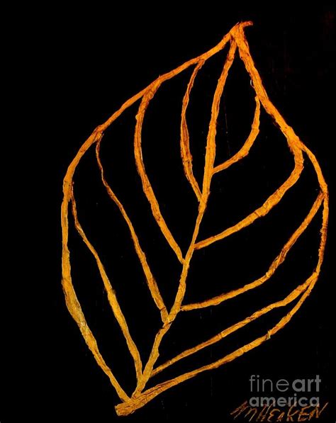 Copper Leaf Painting By Marsha Heiken Fine Art America