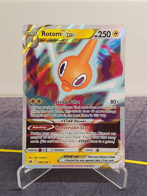 Rotom Vstar 046159 Ultra Rare Crown Zenith Köp På Tradera