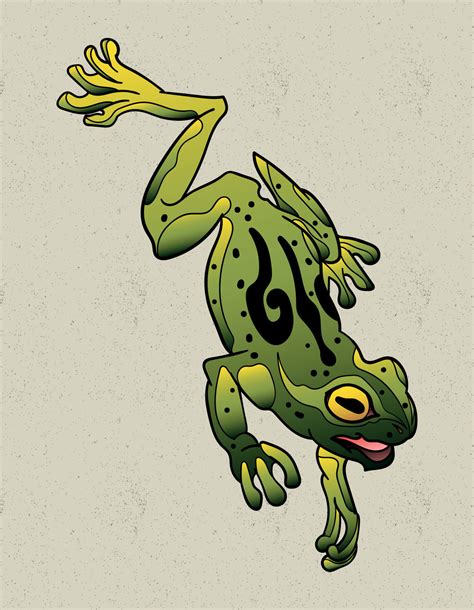 Frog Tattoo Neo Traditional 8031540 Vector Art At Vecteezy