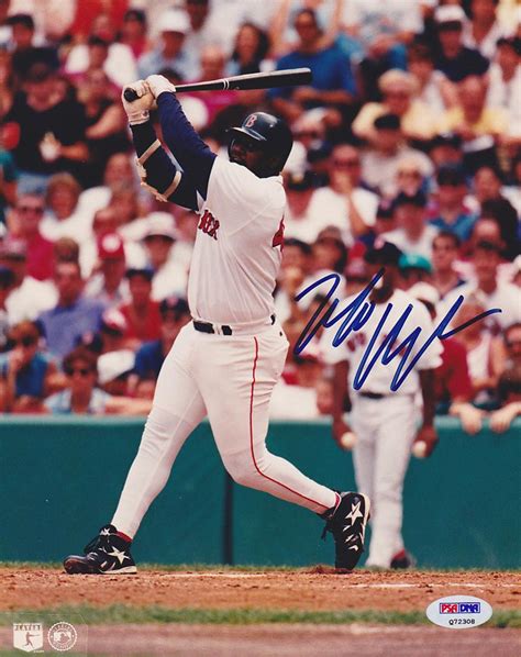 Mo Vaughn Signed Photograph 8x10 PSA DNA