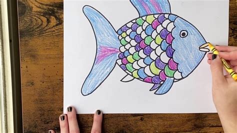 How To Draw A Rainbow Fish Step By Step Off