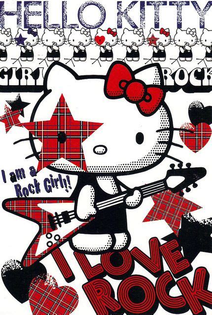 Hello Kitty Rock Ad Postcard Hello Kitty Bilder Hello Kitty Trippy