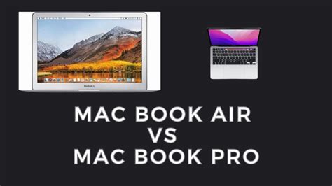 Mac Book Pro Vs Mac Book Air YouTube