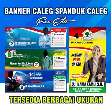 Jual Banner Caleg Spanduk Caleg Baliho Caleg Partai Free Desain