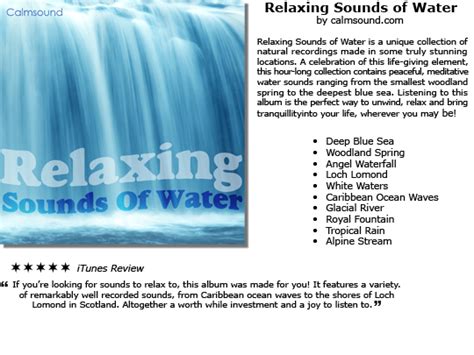 Relaxing Sounds of Water - Sounds for meditation and relaxation - D...