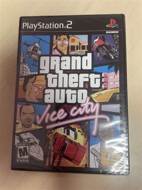 GRAND THEFT AUTO Gta Vice City Sony Playstation 2 Ps2 Flambant Neuf