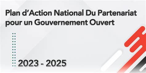 Cinquième Plan dAction National du PGO 2023 2025 Open Government