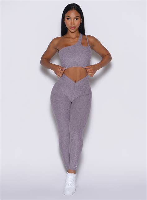 V Active Leggings | Lilac Gray | Bombshell Sportswear