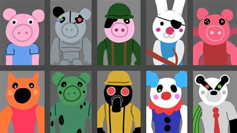 How To Draw Roblox Piggy Characters