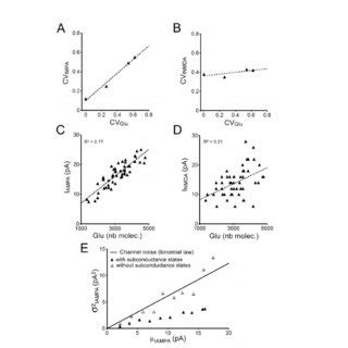 A Variance Of I Nmda I Ampa Ratio Across Mepscs Of Recorded Neurons