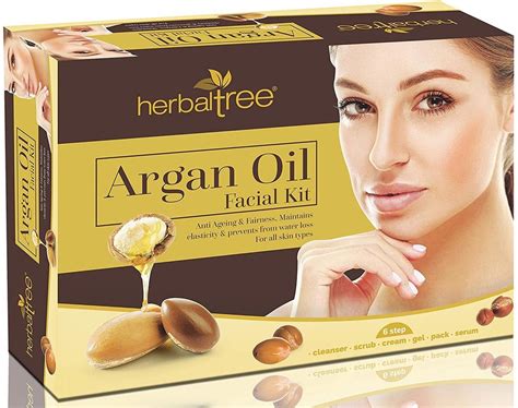 Aryanveda Cream Herbal Tree Argan Oil Facial Kit For Face Packaging