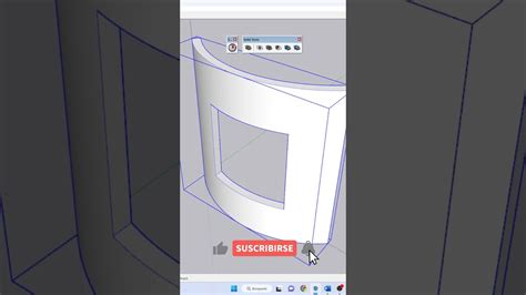 Como Hacer Orificios en Muros Curvos en SKETCHUP Fácil y Rápido