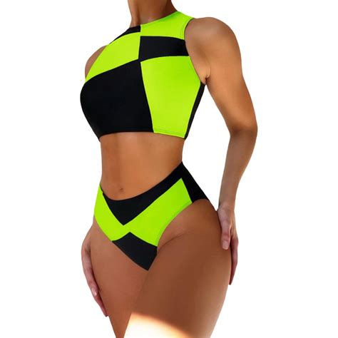 Two Piece Swimsuit For Women Two Piece Swimsuit Of The Contrasting