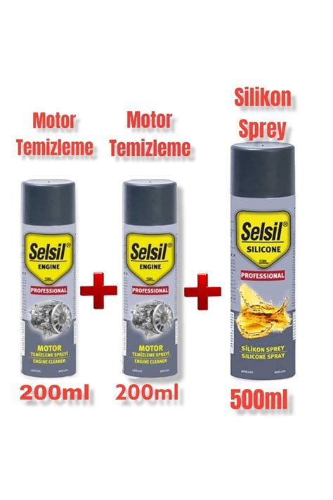 Ddd Selsil Susuz Motor Temizleme Spreyi 200ml 2 Adet Selsil Silikon