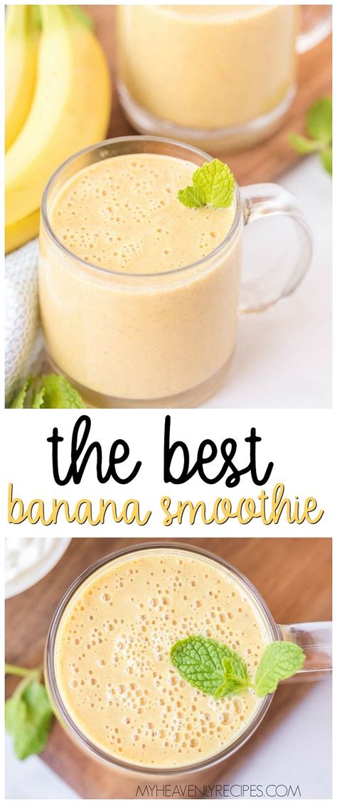 The Best Banana Smoothie Recipe Banana Smoothie Recipe Juice