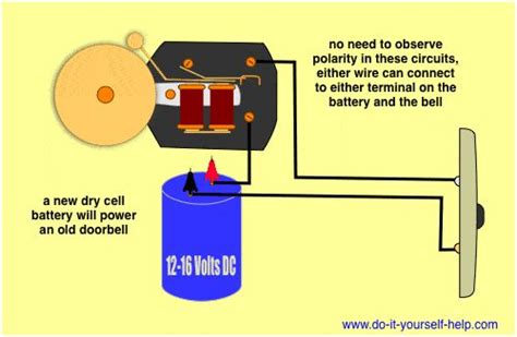 old doorbell wiring diagram with battery power | Doorbell, Wire, Power