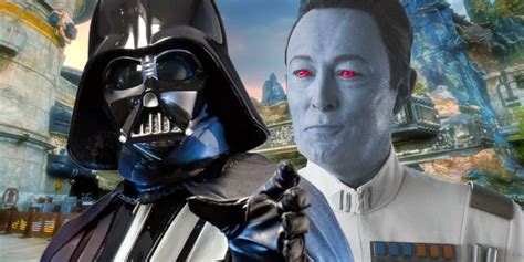 Darth Vader & Thrawn's Shared Backstory Makes Galaxy's Edge Way Cooler