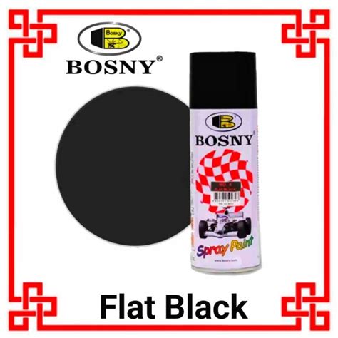 Bosny Spray Paint Flat Black AEROSOL SPRAY Authentic Shopee