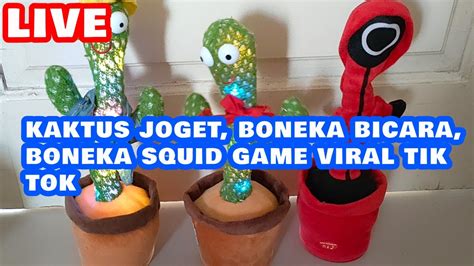 Kaktus Joget Boneka Bicara Boneka Squid Game Viral Tik Tok Youtube