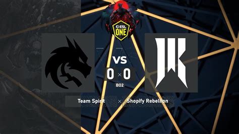 Team Spirit Vs Tundra Shopify Rebellion Esl One Berlin Major