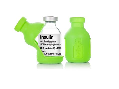 Insulin Vial Protector Case For Prozinc 20ml Light Green Vial Safe