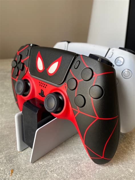 Custom Miles Morales Themed Dualsense Ps Controller Etsy