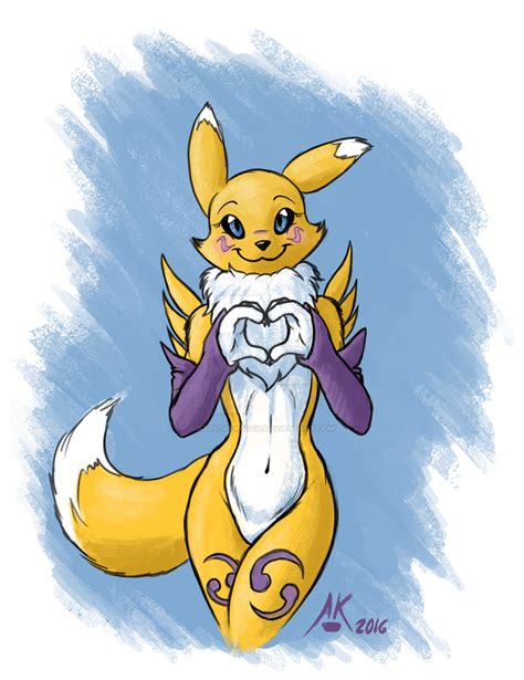 Renamon Hearts You By Atticus Kotch On Deviantart