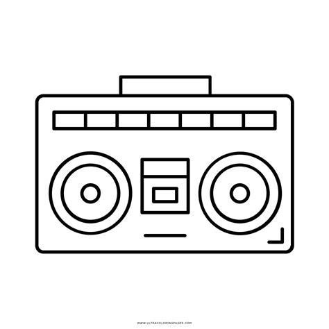 Boombox Coloring Page Ultra Coloring Pages