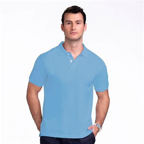 Cubic Men Basic Pique Light Blue Plain Polo Shirt Cbsm002h Tshirts For Men Shopee