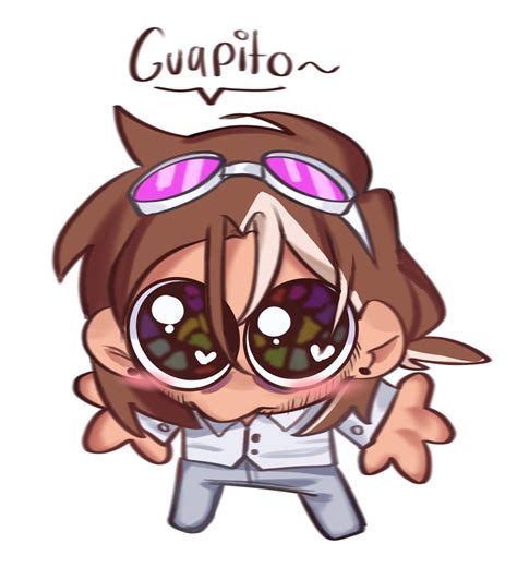 A Cartoon Character With Sunglasses On It S Head And The Words Guapio