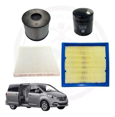 Kit De Filtros Maxus G D Aceite Aire Petr Leo Polen Cuotas Sin