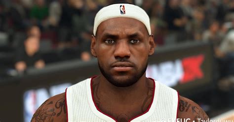 Nba K Lebron James Cyberface And Body Model Miami Heat Version By