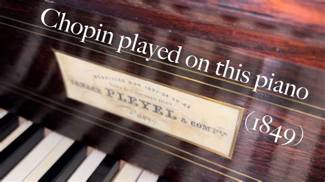 Chopin Mazurka Op No In A Minor Pleyel Piano From Youtube