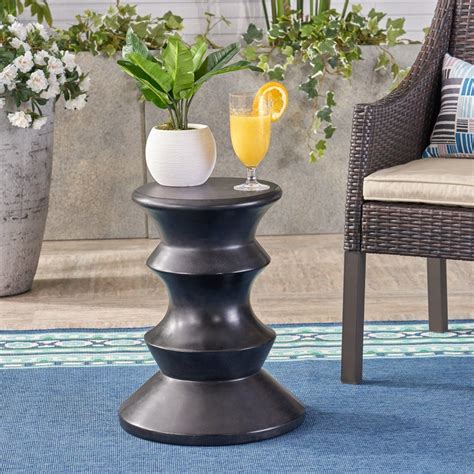 Grey Outdoor End Table Atelier Yuwa Ciao Jp