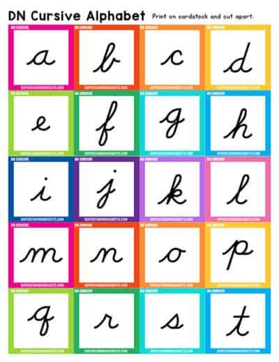 Cursive Alphabet Superstar Worksheets