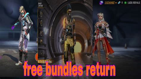 Free Old Bundles Rapper Underworld Return Free Fire YouTube