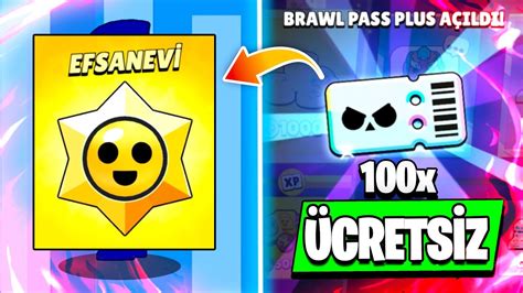 Ücretsİz Brawl Pass Plus Ve Efsanevİ Starr Hedİyesİ 500000 Abone Özel Brawl Stars Youtube