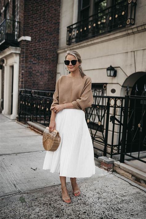 White Skirt Outfit Ideas