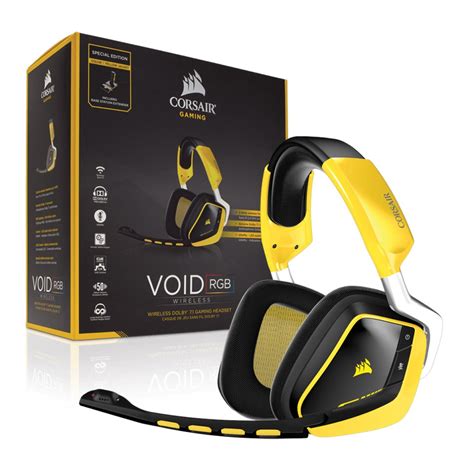 Corsair VOID Wireless 7 1 RGB Yellowjacket Gaming Headset Taipei For