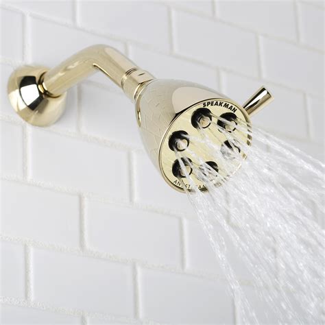 Speakman Icon 2 5 Gpm Multi Function Signature Brass Shower Head Polished Brass