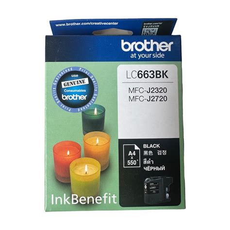 Brother Lc 663 Bk C M Y ตลับหมึก อิงค์เจ็ท ของแท้ Th