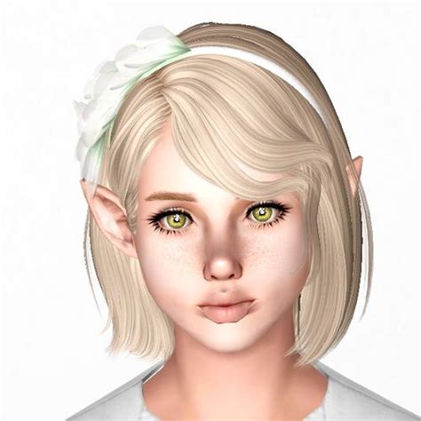 Newsea S Sweet Scar Hairstyle Retextured By Sjoko Sims Hairs Sims