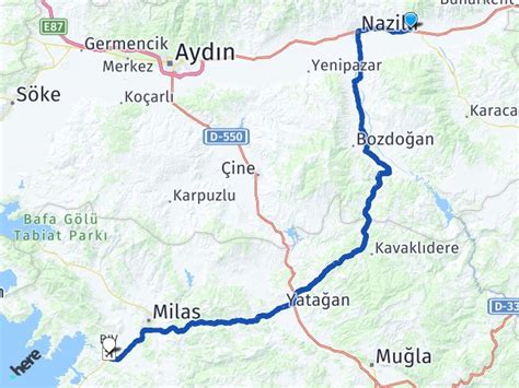 Ayd N Kuyucak Milas Bodrum Havaliman Aras Ka Km Yol Tarifi