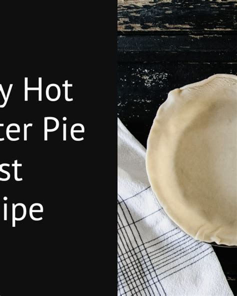 Easy Recipe No Chill Pie Crust From Scratch Delishably