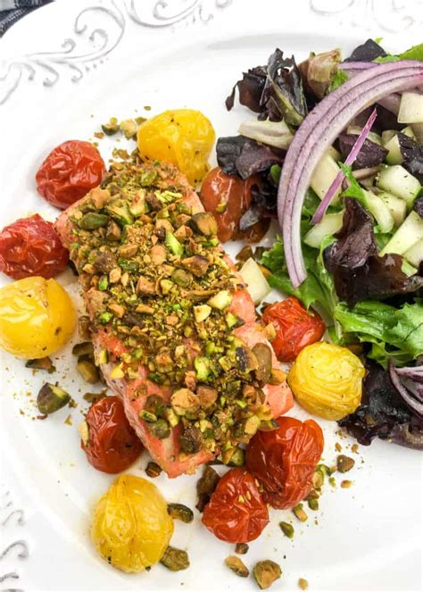 Air Fryer Pistachio Crusted Salmon Fork To Spoon