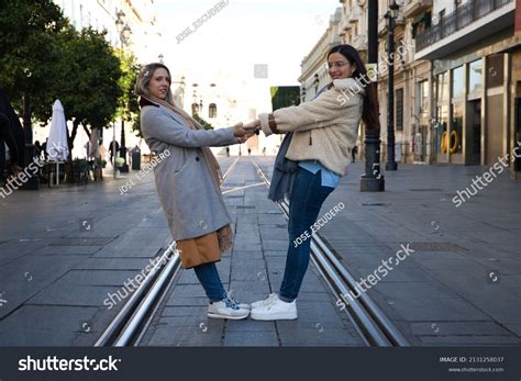 Lesbian Couple On Holiday Sightseeing Big Stock Photo 2131258037 Shutterstock