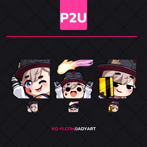 P2u Emotes Lyney Jady♡s Ko Fi Shop Ko Fi ️ Where Creators Get