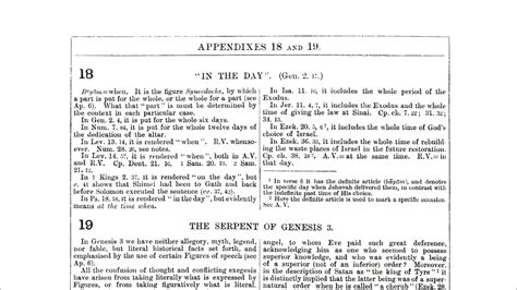 The Companion Bible Kjv Appendix In The Day Genesis